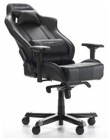 img 2 attached to Gaming chair DXRacer King OH/KS06, upholstery: imitation leather, color: black