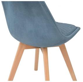 img 1 attached to Chair Woodville Bonuss, solid wood/velor, solid wood, color: light blue