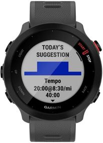 img 2 attached to Умные часы Garmin Forerunner 55 42 мм, серый