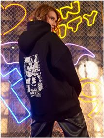 img 2 attached to Hoodie Unisex Oversize EAZYWAY, Black Graphite, M