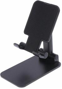 img 2 attached to Adjustable smartphone stand, universal desktop holder for phone and tablet