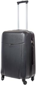 img 2 attached to Bonle Suitcase, Premium ABS, Black, Size M, 65 cm, 62 L