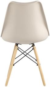 img 1 attached to 🪑 Eames Soft DSW Kitchen Chairs Set (4 pcs) in Beige - Stylish and Functional Furnishings