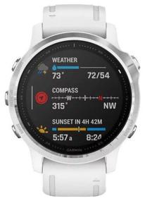 img 2 attached to White Garmin Fenix 6S NFC Smart Watch