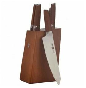 img 2 attached to HUOHOU Molybdenum Vanadium Steel Kitchen Knife Set (HU0158), 6pcs, HUOHOU Molybdenum Vanadium Steel Kitchen Knife Set