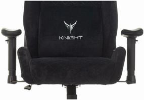 img 2 attached to Computer chair Bureaucrat Knight Outrider gaming, upholstery: velvet, color: black velvet