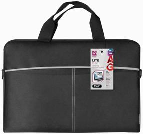 img 2 attached to 🎒 Bag Defender Lite 15.6: Stylish Black/Grey Laptop Bag for Ultimate Protection