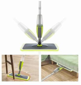 img 2 attached to 🌿 Introducing DARIS Spray Mop: Reusable, Washable, Versatile Kitchen Floor Mop with 3 Nozzles in Green