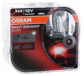 img 2 attached to Лампы OSRAM H4 12V 60/55W NIGHT BREAKER SILVER +100% 64193NBS (2шт)