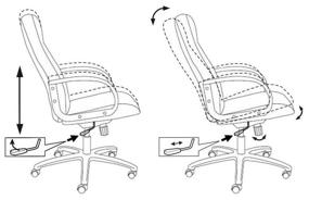 img 2 attached to Computer chair Bureaucrat T-898AXSN for executive, upholstery: textile, color: gray 3C1