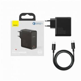img 2 attached to Сетевое зарядное устройство/Быстрая зарядка Baseus GaN2 Fast Charger 1C 100W EU Set Black (Cable Type-C to Type-C 100W(20V/5A) TZCCGAN-L01