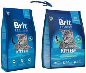 img 1 attached to Brit Premium wet food for kittens with chicken in salmon sauce 800 g (pieces in sauce)