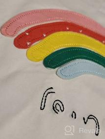 img 5 attached to Vibrant Rainbow T-Shirt for Little Girls - Perfect for Summer Fun!