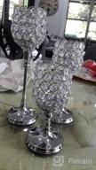 img 1 attached to Sparkling Elegance: VINCIGANT Gold Crystal Candle Holders For Stunning Wedding And Dinner Table Decor review by Demond Clenney