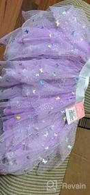 img 2 attached to Rainbow Flower Tutu Dresses For Toddler Girls With Tulle Skirt By DXTON