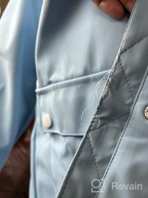 img 5 attached to Fuchsia Boys' Waterproof Windproof Raincoat - SOLOCOTE Jackets & Coats