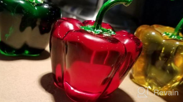 img 1 attached to Stunning Glass Chili Pepper Figurine - Perfect Table Decoration And Gift For Any Occasion! review by Shane Palma