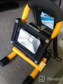 img 5 attached to LED Work Light,Portable Outdoor Flood Light And Detachable 4400MAh Battery With Car Charger, Waterproof, 900Lm,Yellow