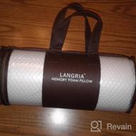 img 1 attached to Find Relief From Neck Pain With LANGRIA'S Orthopedic Memory Foam Pillow - Ideal For All Sleeping Positions! review by Dan Cramer