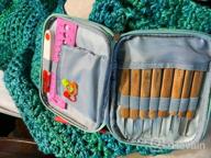 img 1 attached to LOOEN 55PCS Crochet Hooks Set With Case - 9Pcs Rubber Handles 2.0Mm-6Mm, 8Pcs Bamboo 1.0Mm-2.75Mm Comfort Grip + Accessories (Green) review by Chris Jenkins