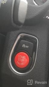 img 7 attached to BMW Engine Ignition Start Stop Button Replacement - Compatible With 1 3 5 6 X1 X3 X5 X6 Series (E81 E90 E91 E60 E63 E84 E83 E70 E71) By Jaronx Sports Red