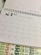 img 1 attached to 2023 Small Desk Calendar With Stickers - October 2022 To June 2024 - 6" X 8" Flip Desktop Organizer For Easy Organization - Beautiful Greenery Design review by Gabriel Rosenberg