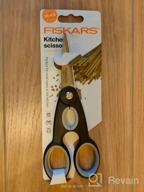img 3 attached to FISKARS Functional Form Kitchen Scissors, 22 cm, silver/black review by Gabriela Krynicka ᠌