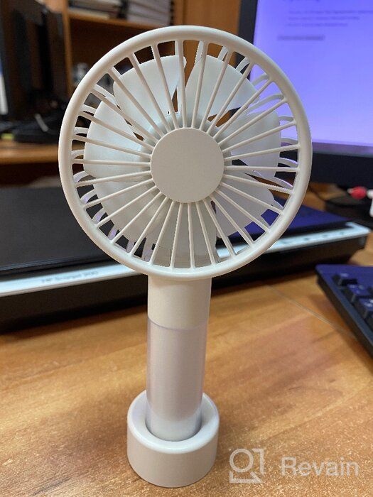 img 2 attached to Portable fan Rombica Flow Handy Fan I, white review by Dagmara Sorn ᠌