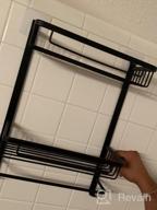 картинка 1 прикреплена к отзыву Rustproof Shower Shelf Self Adhesive Wall Mount 2 Tiers Corner Caddy Basket Storage No Damage Bathroom Organizer By GERUIKE, Sliver от Paul Freeman