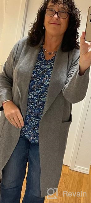 img 1 attached to Prinbara Long Knit Cardigan With Pockets: Women'S Casual Open-Front Sweater Jacket With Draped Sleeves review by Patrick Ordonez