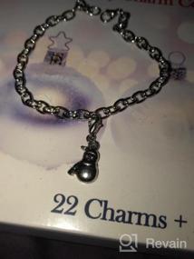 img 4 attached to 🎄 Christmas Advent Charm Calendar Set by Red Co. - Includes 1 Bracelet, 1 Necklace & 22 Unique Charms - Perfect 24-Gift Present for Daughters, Nieces, and Granddaughters