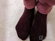 img 1 attached to 5 Pairs Of Vintage Soft Wool Socks - Thick Knit Cozy Winter Socks For Women Gifts review by Profit Gilley