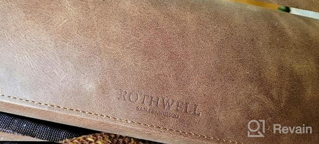 img 1 attached to Secure Your Watches With ROTHWELL'S 100% Real Leather Watch Roll Travel Case - Fits All Wrist & Smart Watches Up To 50Mm. review by Richard Carroll