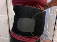 img 1 attached to Portzon Women'S Waist Trainer: Weight Loss, Sweat Belt, Sauna Trimmer, Tummy Toner, Lumbar Support review by Jerome Turner