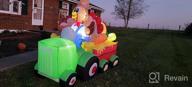 img 1 attached to 8Ft Thanksgiving Inflatable Turkey Driving Car Decor With LED Lights - Perfect For Indoor/Outdoor Parties, Yard, Garden, And Lawn Fall Decorations By Joiedomi review by Frank Rivera