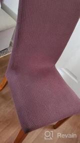 img 7 attached to GoodtoU 6-Pack Чехлы на стулья для столовой - эластичные чехлы для кухни, гостиничных стульев (набор из 4, светло-серый)