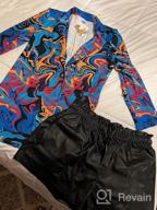 img 1 attached to Women'S Graphic Print Blazer Jacket - WDIRARA Long Sleeve Open Front Multicolored review by Angel Harris