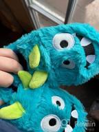 img 1 attached to 👾 FLYFUPPY Boys Monster Slippers - Toddler Plush Warm Fuzzy House Shoes for Little Kids, Ideal for Indoor and Outdoor Use review by Pao Novakovic