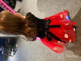 img 7 attached to Очаровательное платье принцессы в горошек с юбкой из тюля и повязкой на голову с бантом для дня рождения девочки!