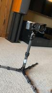 img 1 attached to SIRUI AM-284 Travel Carbon Fiber Tripod, Professional Camera Tripod With 4-Section Legs, Twist Leg Locks, Detachable Metal Spikes, Loads Up 33LB review by Adrian Ojeda