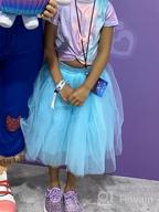 img 1 attached to 💃 5-Layer Fluffy Tulle Skirt Tutu Dancing Dress with Ribbon for Girls by Zcaynger review by Ben Almasri