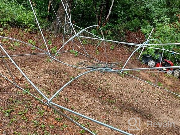 img 1 attached to Portable 26' X 10' X 7' Greenhouse With Walk-In Tunnel Design For Large Gardening Plants, Hot House And Plant Tent In White By YOLENY review by Smooth May