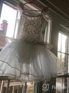 img 1 attached to Cute and Charming: Meeyou Little Girls' Flower Ovelay Ballet Tutu Dress review by Vanessa White
