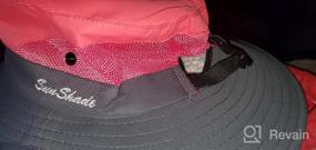 img 5 attached to Летние солнцезащитные шапки для женщин с отверстием для хвоста - пляжные кепки с широкими полями для походов и рыбалки (4 шт. в упаковке) от Cooraby
