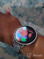img 1 attached to Sparkle Your Samsung Galaxy Watch 4 With Goton PC Crystal Diamond Screen Protector And Protective Bumper Cover - Perfect For Women And Girls (Silver, 40Mm) review by Vanessa Campbell