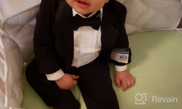 img 1 attached to 👔 Nautica Little 4 Piece Tuxedo Jacket - Boys' Clothing: A Stylish Choice for Young Gentlemen review by Jacob Morrison