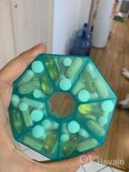 img 1 attached to XL 7-Sided Pill Organizer: Arthritis Friendly For Weekly Vitamin/Fish Oil/Pills/Supplements Storage review by Tom Podolski