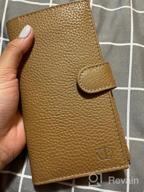 img 1 attached to Premium Leather Checkbook Covers: Secure RFID Blocking For Men And Women review by Michelle King