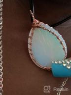 картинка 1 прикреплена к отзыву Amethyst Opal Tree Of Life Pendant Necklace Copper Wire Wrapped Gemstone Healing Chakra Necklace Choker 18 Inches от Jamie Sorenson