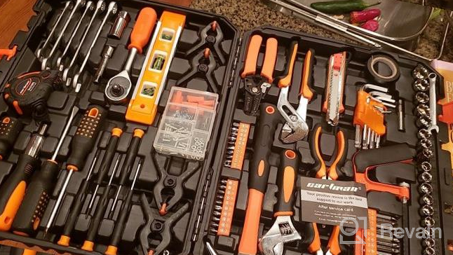 img 1 attached to 168-Piece General Household Tool Set Kit With Plastic Storage Case In Bright Orange By CARTMAN review by Nick Mahoney